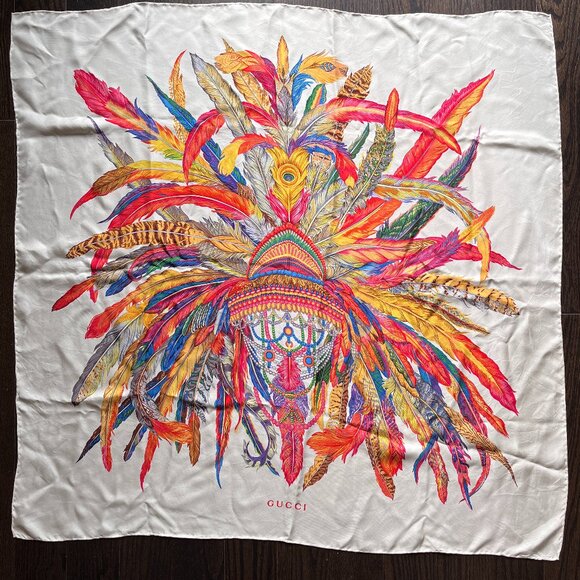 GUCCI Silk Scarf - Picture 1 of 4